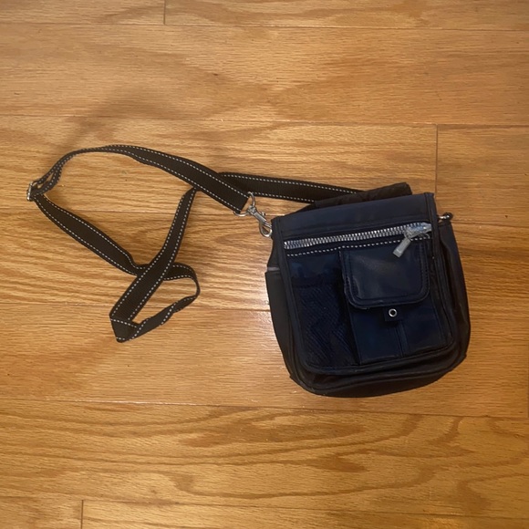 Xhilaration Black Canvas Style Cross Over Shoulder Easy going Bag - Picture 1 of 6